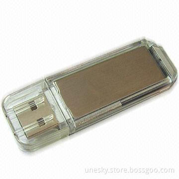 Bootable USB Flash Drive with 64MB to 16GB Flash Memory Capacity, No External Power Source Required
